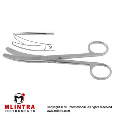 Busch Umbilical Cord Scissor One Toothed Cutting Edge Stainless Steel, 16 cm - 6 1/4" Busch Umbilical Cord Scissor One Toothed Cutting Edge Stainless Steel, 16 cm - 6 1/4"